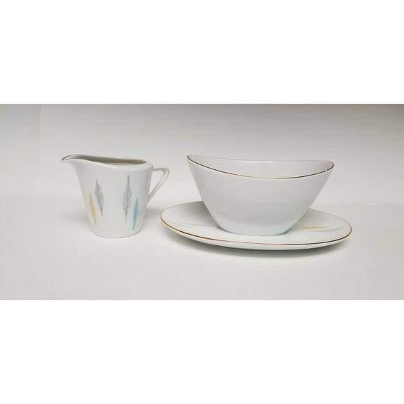 Seltmann Weiden Bavaria Monika Vintage Gold Rims Rare 64 PC Dinnerware China Set - Picture 11 of 16